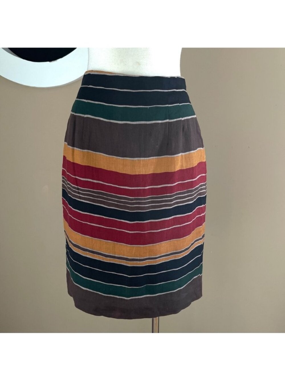 Vintage Color Pop! Multicolor Stripe Skirt – Jones NY Size Waist 26